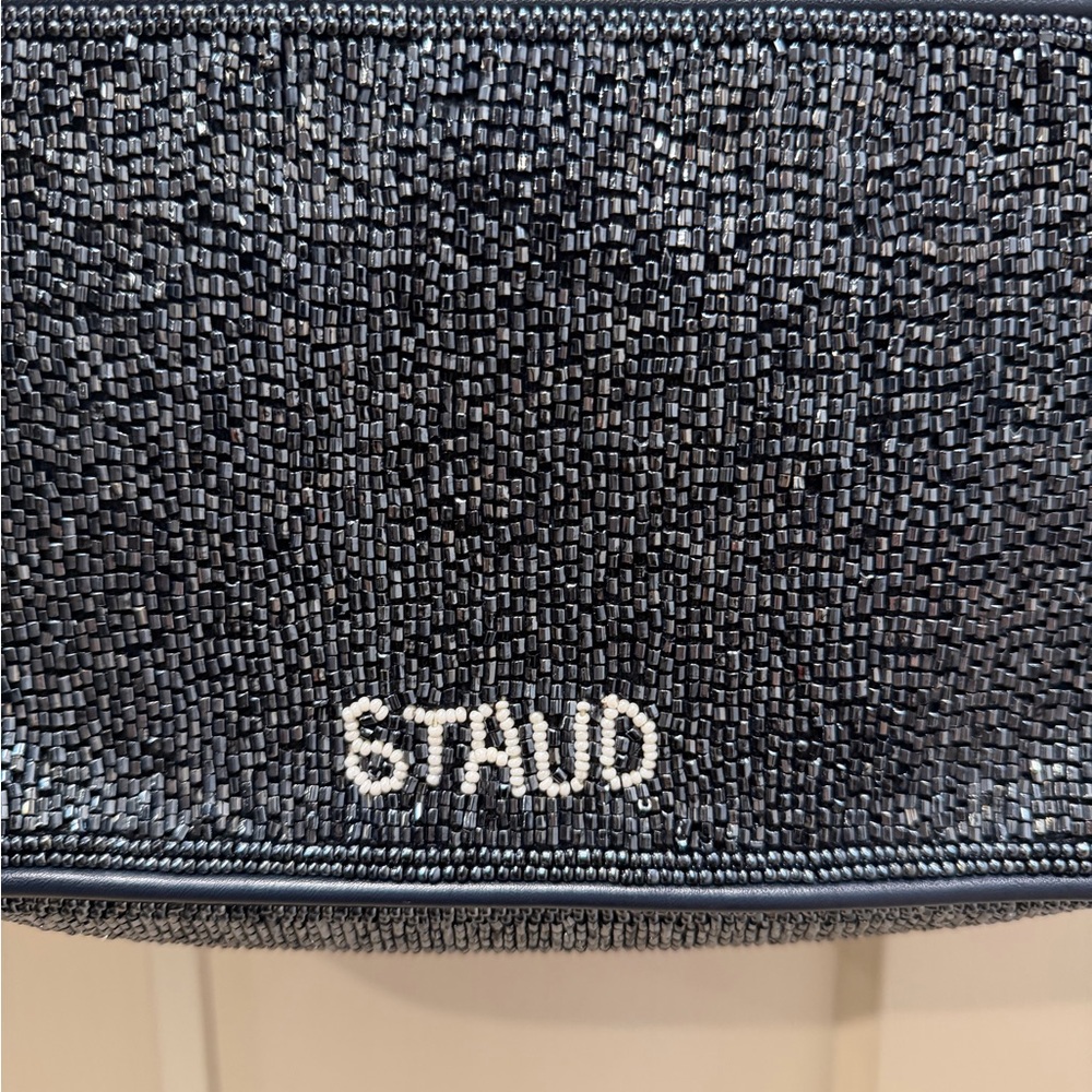 STAUD Navy Beaded Tommy Bag - Picture 6 of 10